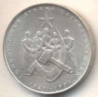 Csehszlovákia 1975. 50K Ag "50 éves a Csehszlovák Kommunista Párt" T:1-	 Czechoslovakia 1975. 50 Korun Ag "50th Anniversary - Czechoslovak Communist Party" C:AU