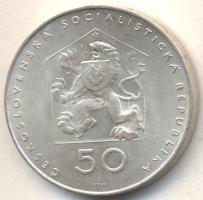 Csehszlovákia 1975. 50K Ag "50 éves a Csehszlovák Kommunista Párt" T:1-	
Czechoslovakia 19...