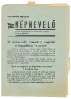 1949 Veszprém Megyei Népnevelő. Falusi pártbizalmiak és népnevelők számára. Érdekes témákkal