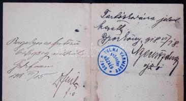 1918 Népfölkelési szabadságolási igazolvány