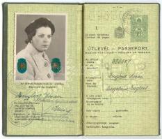 1938 Keményfedeles útlevél / passport