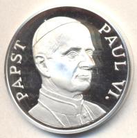 NSZK 1978. "VI. Pál pápa" Ag emlékérem, 0643-as sorszámmal (28.31g/0.999) T:PP NSZK 1978. "Pope Paul VI" Ag commemorative medallion with 0643 serial number (28.31g/0.999) C:PP