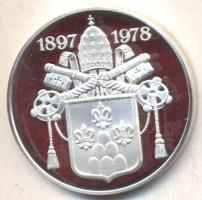 NSZK 1978. "VI. Pál pápa" Ag emlékérem, 0643-as sorszámmal (28.31g/0.999) T:PP
NSZK 1978. ...