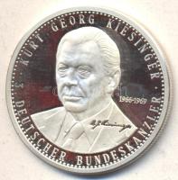 Németország DN "Kancellárok - Kurt Georg Kiesinger" Ag emlékérem (19.94g/0.999) T:PP Germany ND "Chancellors - Kurt Georg Kiesinger" Ag commemorative medallion (19.94g/0.999) C:PP