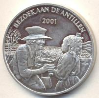 Hollandia 2001. "Beatrix, Hollandia királynője" Ag emlékérem (24.68g/0.925) T:PP Netherlands 2001. "Queen Beatrix" Ag commemorative medallion (24.68g/0.925) C:PP