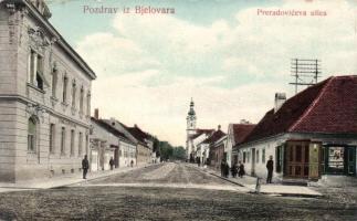 Belovar, Bjelovar, Preradovic street, the bookshop of Adolf Kolesar