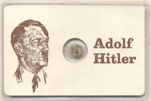 DN. "Adolf Hitler" modern mini Au pénz 0.333 minőségű T:BU Eredeti vákuum díszcsomagolásban! ND. "Adolf Hitler" modern mini Au(0.333) coin C:BU