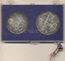 1974. 50Ft Ag + 100Ft Ag "50 éves az MNB" T:BU eredeti MNB plombált plasztiktokban!