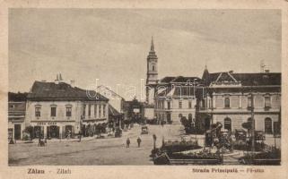 Zilah Main street, the shop of Géza Éder, automobiles