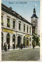 Csáktornya Peter street, the bookshop of Vladimir Taksic, vissza So.Stpl (EK)