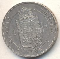 1879KB 1Ft Ag "Középcímer" T:2,2-