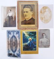 cca 1880-1940 36 db vegyes fotó, benne jó keményhátúak, katonaiak