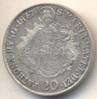 Ausztria/magyar verdejel 1847B 20Kr Ag "V. Ferdinánd" T:2,2-