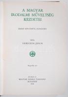 Horváth János: A magyar irodalmi műveltség kezdetei. Szent Istvántól Mohácsig. Bp., 1944, Magyar Szemle Társaság. Kiadói félvászon kötésben, jó állapotú