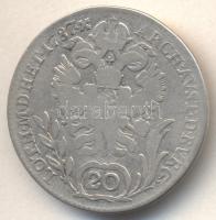 Ausztria/magyar verdejel 1787B 20Kr Ag "II. József" T:3