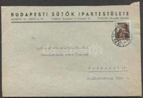 1945 (2. díjszabás) Helyi levél Kisegítő 2P/2P bérmentesítéssel