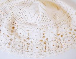 2 db női horgolt nyári fejfedő