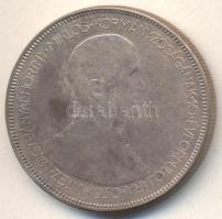 1930. 5P Ag "Horthy-jobbra" T:2- patina