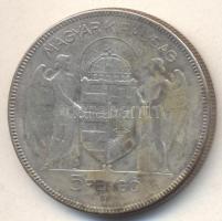 1930. 5P Ag "Horthy-jobbra" T:3