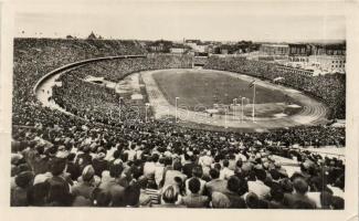 1960 Budapest XIV. Népstadion, a magyar labdarúgó-válogatott barátságos mérkőzése Angliával (fa)