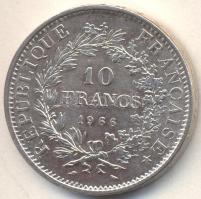 Franciaország 1966. 10Fr Ag "Herkules csoport" T:2
France 1966. 10 Francs Ag "Hercule...