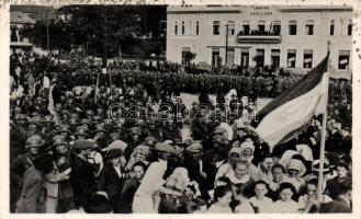 Ipolyság entry of the Hungarian troops, vissza So. Stpl (fa)