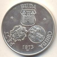 Csúcs Viktória (1934-) 1973. "Pest-Buda-Óbuda egyesítésének centenáriuma / ÁPV emléktallér"...