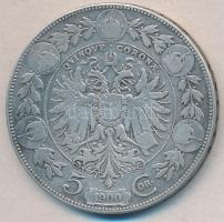 Ausztria 1900. 5K Ag T:3
Austria 1900. 5 Corona Ag C:F