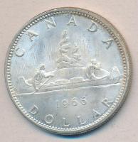 Kanada 1966. 1$ Ag "Kenu" T:2/2-
Canada 1966. 1 Dollar Ag "Canoe" C:XF/VF