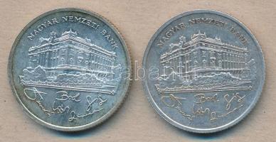 1992. 200Ft Ag "MNB" (2x) T:2,2-