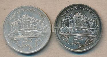 1992. 200Ft Ag "MNB" (2x) T:2,2-