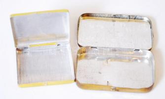 cca 1920 2db kis reklámos fémdoboz: Dr. Egger Hydrocodin tabletta, Herold Pick-up gramofontűk / 
Vin...