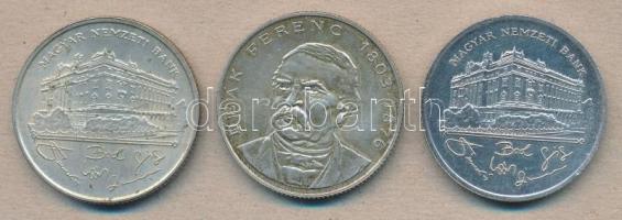 1992-1994. 200Ft Ag "MNB" + "Deák" (3x) klf évjárat T:2,2-