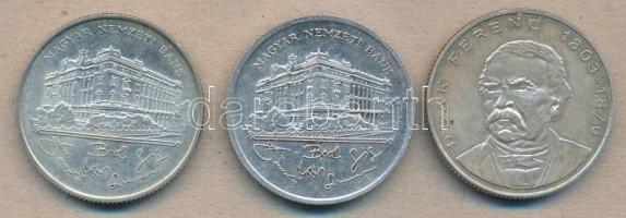 1992-1994. 200Ft Ag "MNB" + "Deák" (3x) klf évjárat T:2,2-