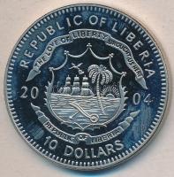 Libéria 2004. 10$ "Szabadság pillanatai-A gén-térkép 2000." multicolor T:PP Liberia 2004. 10 Dollars "Moments of Freedom-The gene map 2000." multicolor C:PP