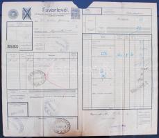 cca 1920-1940 7 db marhalevél és fuvarlevél