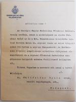 1926 A soproni polgármester, Thurner Mihály (1878-1952) levele Glattfelder Gyula csanádi megyéspüsöknek fejléces papíron, aláírásával