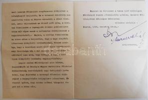 1926 A soproni polgármester, Thurner Mihály (1878-1952) levele Glattfelder Gyula csanádi megyéspüsök...