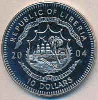 Libéria 2004. 10$ "Szabadság pillanatai-Pinochet-rezsim vége 1989" multicolor T:PP Liberia 2004. 10 Dollars "Moments of Freedom-The end opf Pinochet's regime 1989" multicolor C:PP