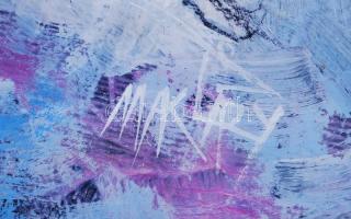 Makláry Kálmán ( 1947-): Sámánének. Olaj, farost, jelzett, keretben 101×65 cm