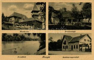 Alsógöd Huzella villa, strandfürdő, strand vendéglő, biciklista nagyvendéglő