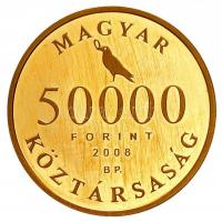 2008. 50.000Ft Au "Hunyadi Mátyás trónra lépésének 550.évfordulója" (10g/0.986) T:PP Karco...