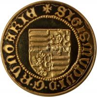 DN. Aranyforint Au "Luxemburgi Zsigmond" utánveret (3.1g/0.999) T:PP Csak 500db, tanúsítvá...