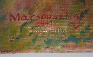 Marsovszky 1941 jelzéssel: Ló vásár. Olaj, vászon, 70×100 cm