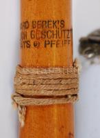 Cca 1910 porcelán pipa Ferenc József mellképével, mindegyik rész jelzett, apró csorba a porcelán vég...