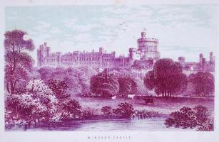 Cca 1880 London leporelló, színezett acélmetszetekkel 39 db, több lap kijár, viseltes állapotban/ Lo...