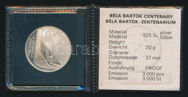 Fülöp Zoltán (1951-) 1981. "Bartók Béla / A Kékszakállú Herceg vára" Ag (0.925) emlékérem ...