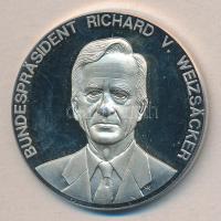 NSZK 1989. &quot;Richard V. Weizsäcker&quot; Ag emlékérem (21.73g/0.999/37mm) T:PP GFR 1989.&quot;Richard V. Weizsäcker&quot; Ag medallion (21.73g/0.999/37mm) C:PP