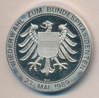 NSZK 1989. "Richard V. Weizsäcker" Ag emlékérem (21.73g/0.999/37mm) T:PP
GFR 1989."Ri...