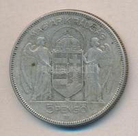 1930. 5P Ag "Horthy-jobbra" T:3